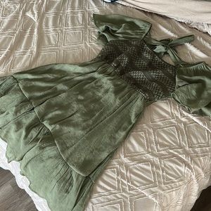 Green Boho Sundress Size L